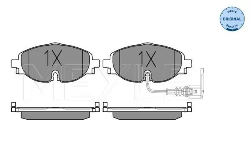 MEYLE Brake Pad Set, disc brake (0252568320)