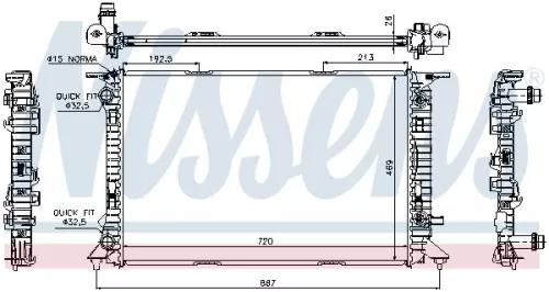 NISSENS Radiator, engine cooling (60321)
