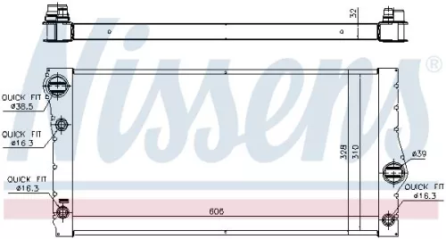 NISSENS Radiator, engine cooling (60775)