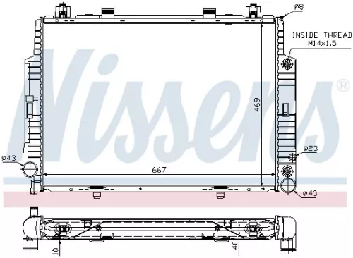 NISSENS Radiator, engine cooling (62716A)