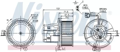 NISSENS Interior Blower (87109)