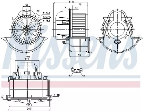 NISSENS Interior Blower (87139)
