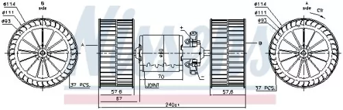 NISSENS Interior Blower (87192)