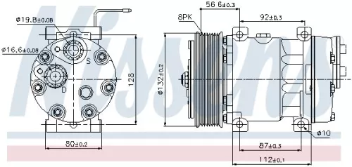 NISSENS Compressor, air conditioning (89065)