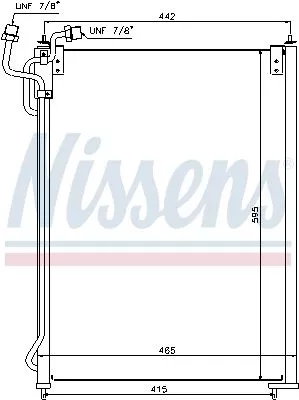 NISSENS Condenser, air conditioning (940180)