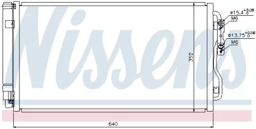 NISSENS Condenser, air conditioning (940236)
