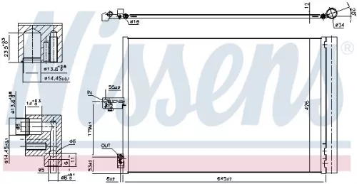 NISSENS Condenser, air conditioning (940420)