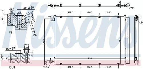 NISSENS Condenser, air conditioning (940432)