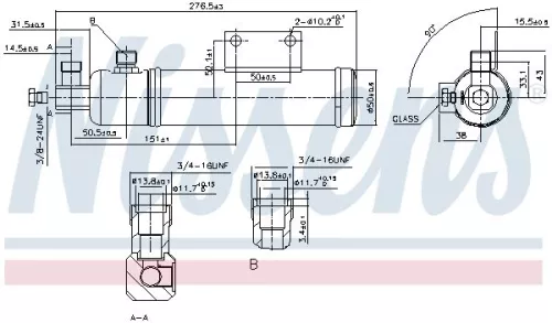 NISSENS Dryer, air conditioning (95287)