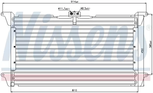 NISSENS Condenser, air conditioning (94539)