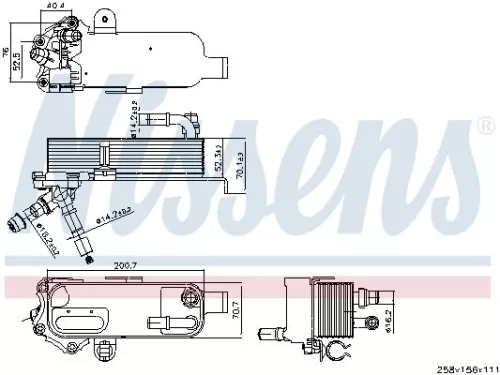 NISSENS Oil Cooler, automatic transmission (91298)