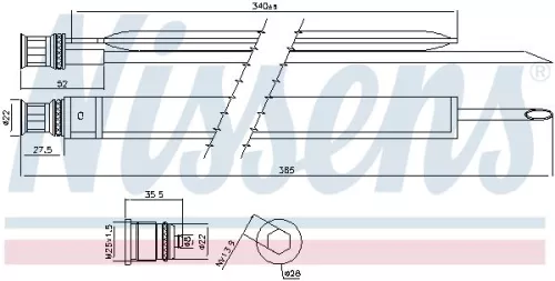NISSENS Dryer, air conditioning (95465)