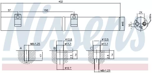 NISSENS Dryer, air conditioning (95596)