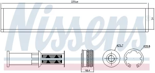 NISSENS Dryer, air conditioning (95598)