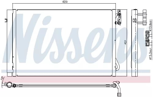 NISSENS Condenser, air conditioning (94872)