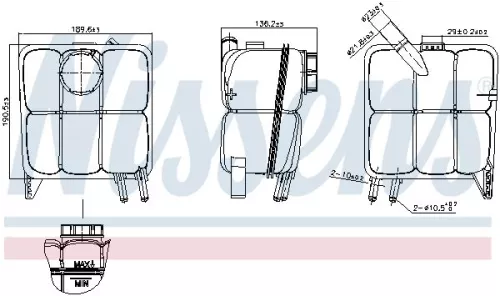 NISSENS Expansion Tank, coolant (996138)