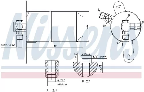 NISSENS Dryer, air conditioning (95184)