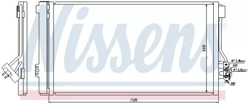 NISSENS Condenser, air conditioning (940178)