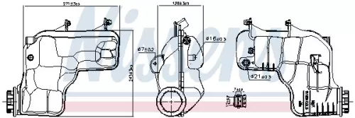 NISSENS Expansion Tank, coolant (996166)