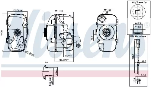 NISSENS Expansion Tank, coolant (996177)