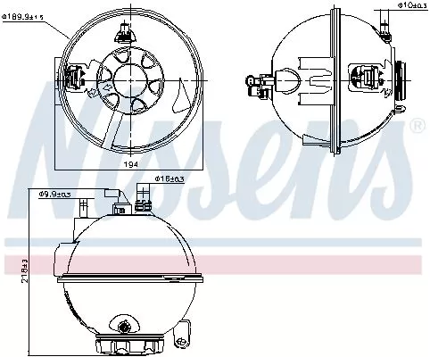 NISSENS Expansion Tank, coolant (996267)