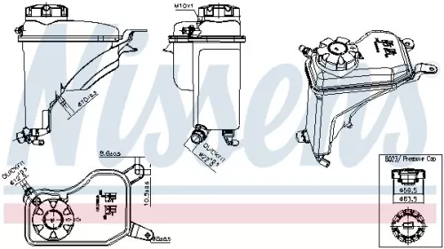 NISSENS Expansion Tank, coolant (996268)