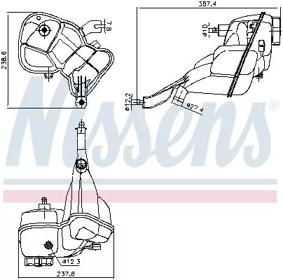NISSENS Expansion Tank, coolant (996275)
