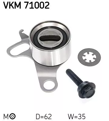SKF Tensioner Pulley, timing belt (VKM71002)