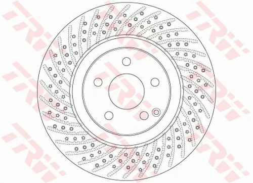 TRW Brake Disc (DF6433S)