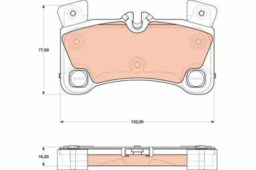 TRW Brake Pad Set, disc brake (GDB1775)