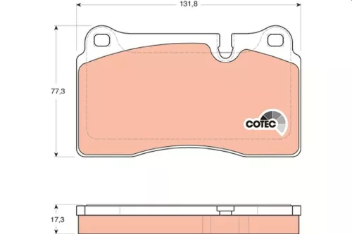 TRW Brake Pad Set, disc brake (GDB1743)