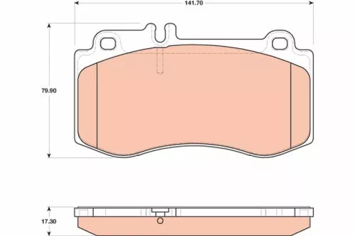 TRW Brake Pad Set, disc brake (GDB1822)