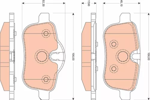 TRW Brake Pad Set, disc brake (GDB1827)