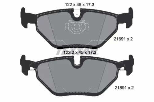 TEXTAR Brake Pad Set, disc brake (2169103)