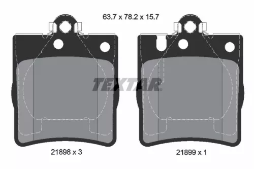 TEXTAR Brake Pad Set, disc brake (2189801)