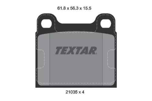 TEXTAR Brake Pad Set, disc brake (2103501)