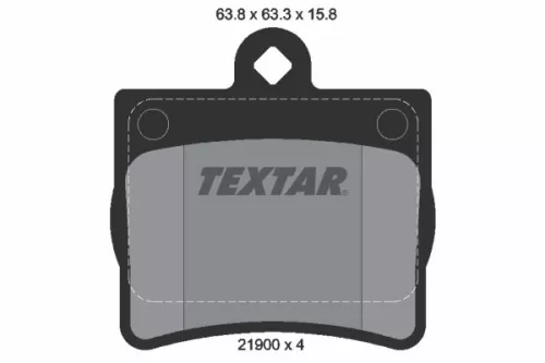 TEXTAR Brake Pad Set, disc brake (2190003)