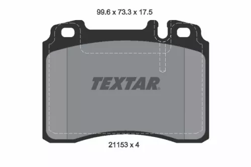 TEXTAR Brake Pad Set, disc brake (2115307)