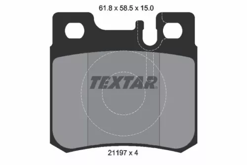 TEXTAR Brake Pad Set, disc brake (2119701)