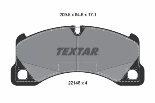 TEXTAR Brake Pad Set, disc brake (2214801)