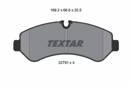 TEXTAR Brake Pad Set, disc brake (2279101)