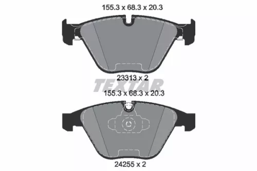 TEXTAR Brake Pad Set, disc brake (2331301)