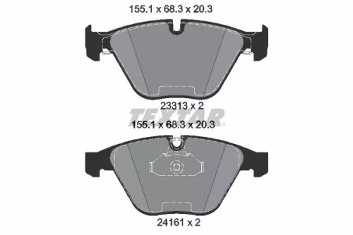 TEXTAR Brake Pad Set, disc brake (2331303)