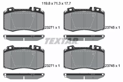 TEXTAR Brake Pad Set, disc brake (2374502)