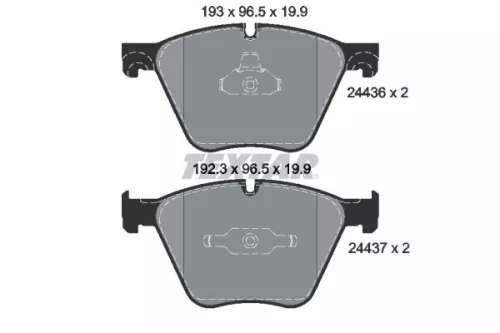 TEXTAR Brake Pad Set, disc brake (2443601)