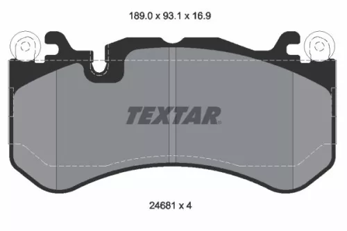 TEXTAR Brake Pad Set, disc brake (2468101)