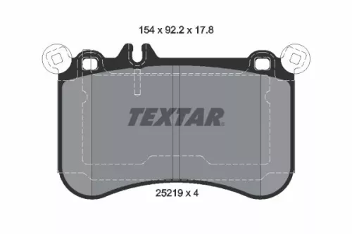 TEXTAR Brake Pad Set, disc brake (2521902)