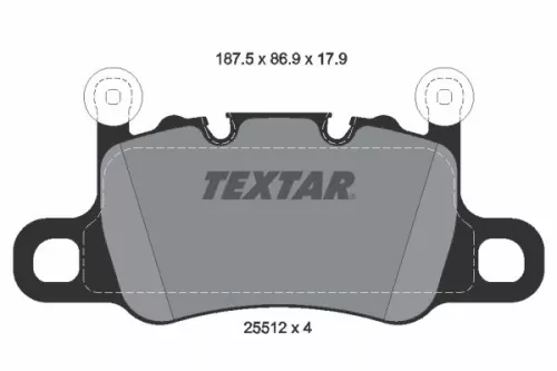 TEXTAR Brake Pad Set, disc brake (2551201)