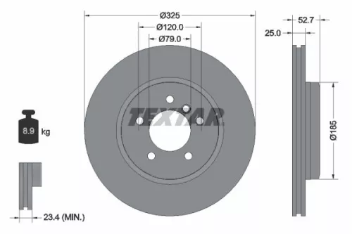 TEXTAR Brake Disc (92106905)