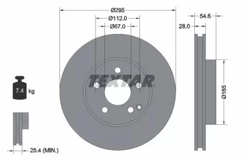 TEXTAR Brake Disc (92115105)